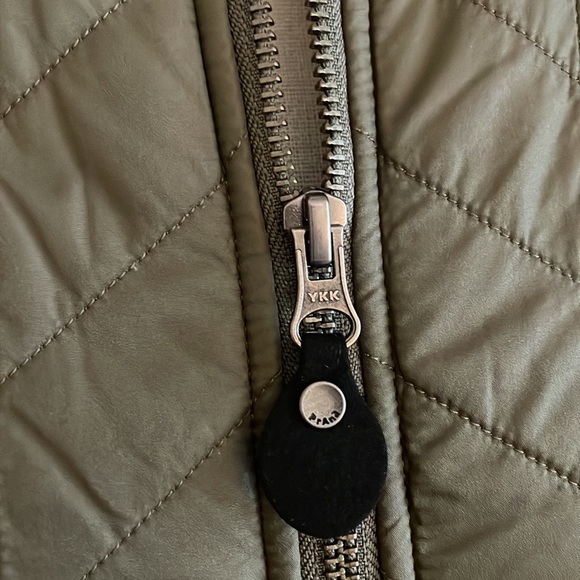 Prana Varsity Quilted Bomber Jacket Womens Olive Green Size S - Picture 3 of 10